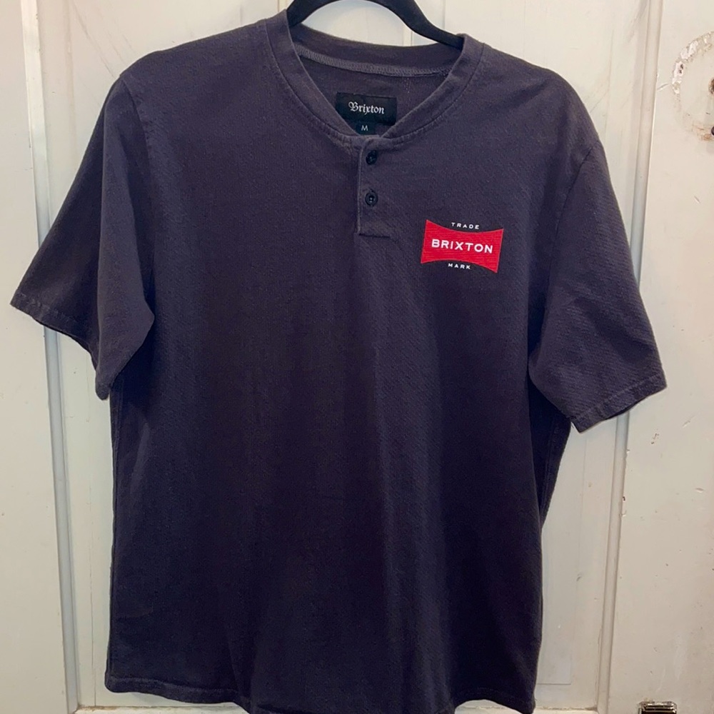Black Brixton jersey style T-shirt